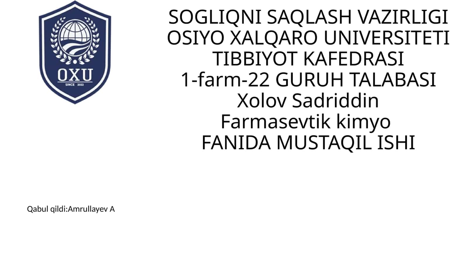 Piridin-3-Karbon Kislota Guruh Preparatlari Tahlili 1