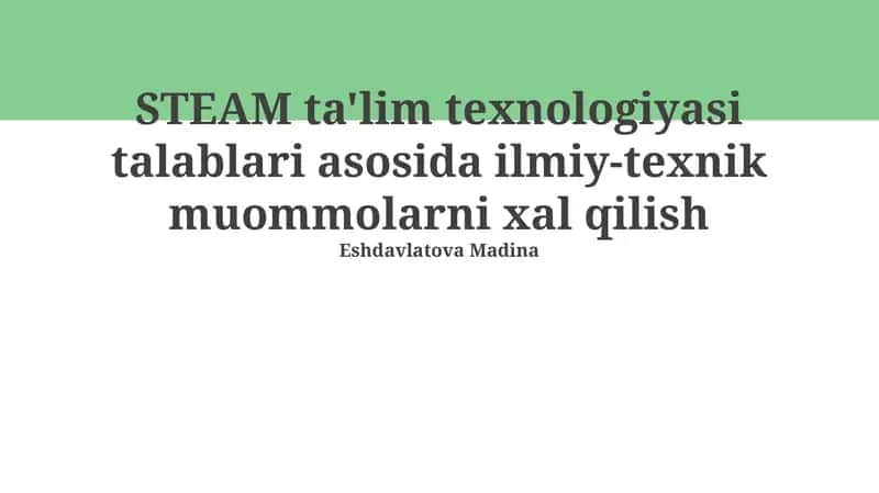 Bug'ning ta'lim texnologiyalari imkoniyatlari va cheklashlari 1