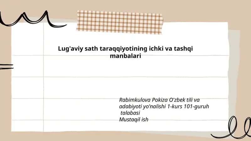 O'zbek tili va adabiyoti yo'nalishi 1