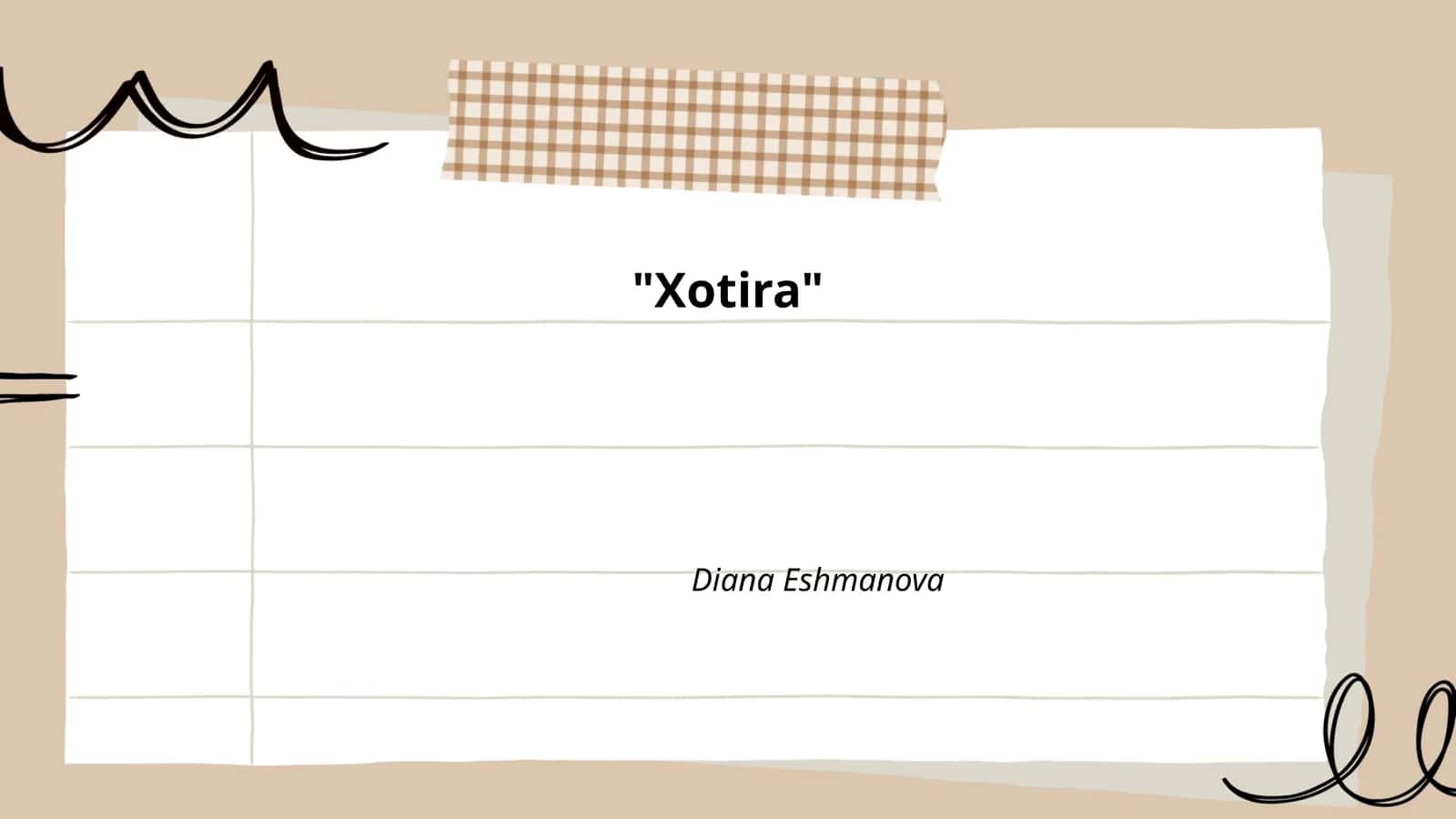 Xotira 1