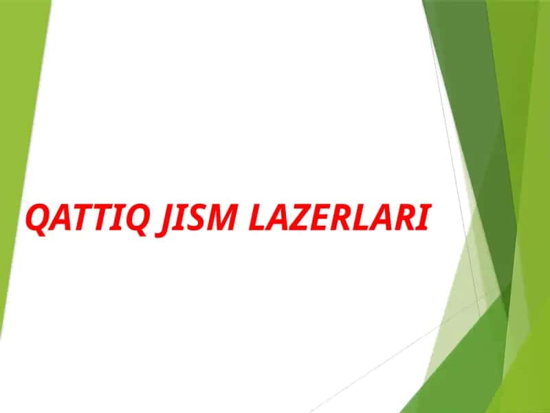 QATTIQ JISM LAZERLARI 1