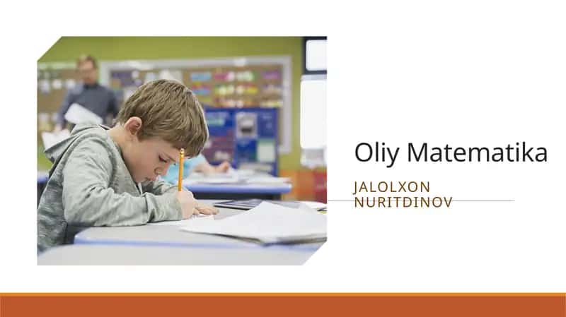 OliyMatematika 1