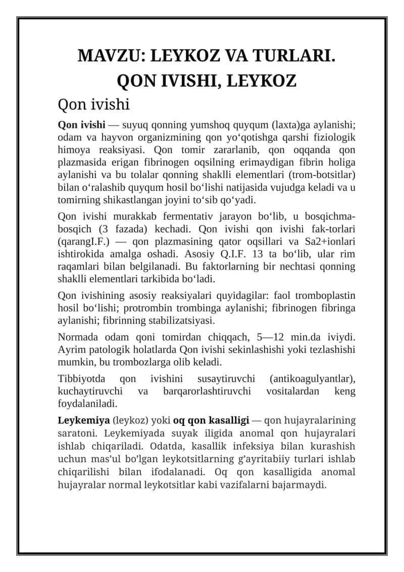 LEYKOZ VA TURLARI 1