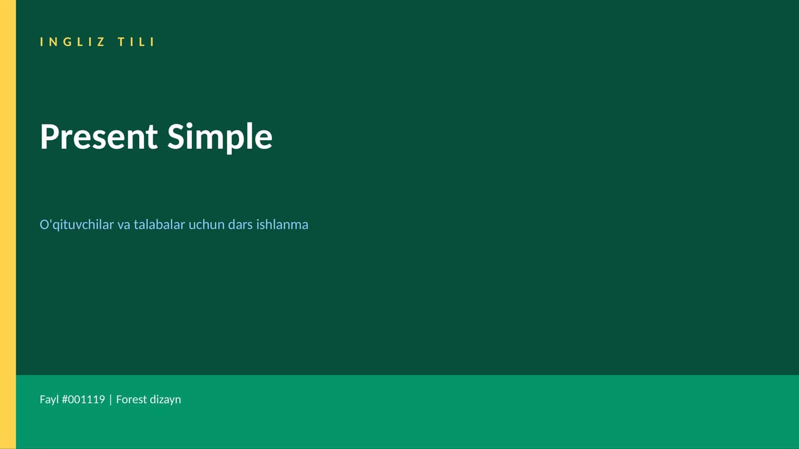 Present Simple 1