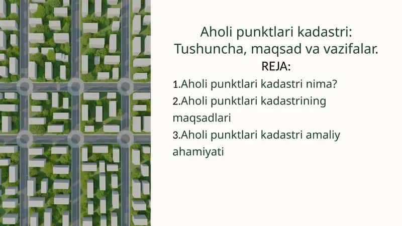 Aholi punktlari kadastri 1
