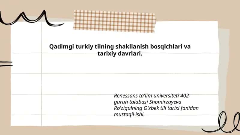 Qadimgi turkiy til tarixi 1