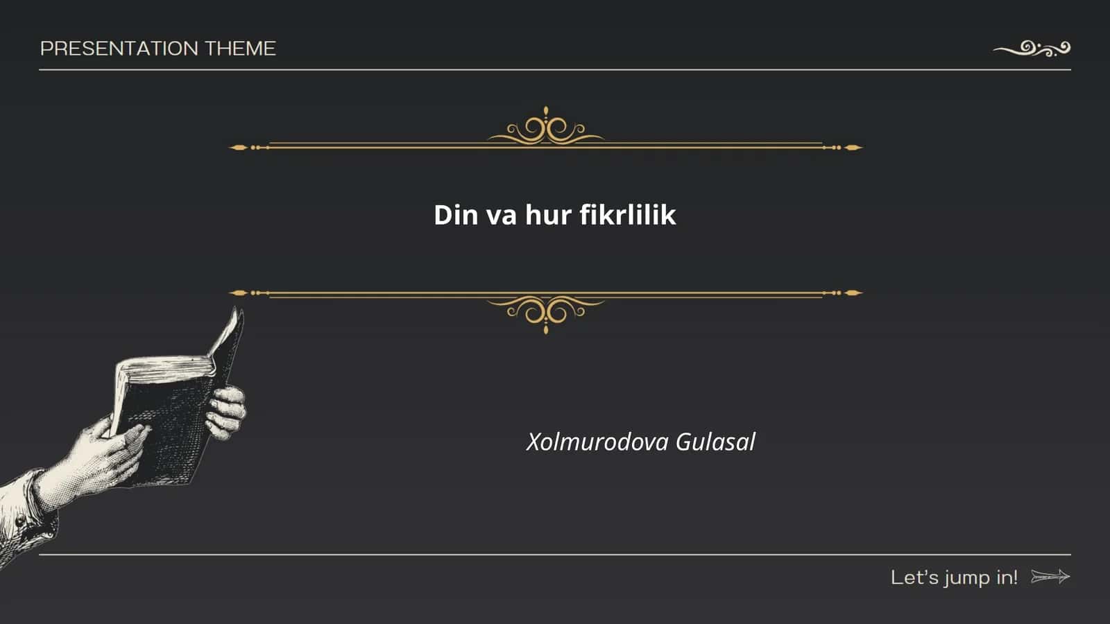 Din va hur fikrlilik 1