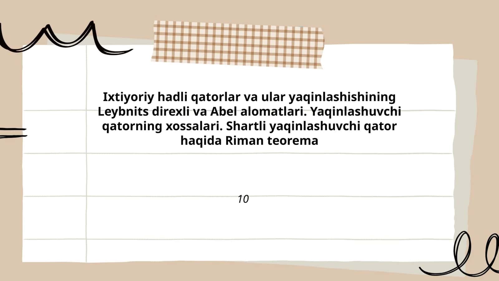 Yaqinlashishning Leybnits direxli va Abel alomatlari 1