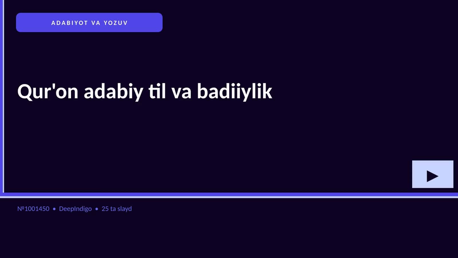 Qur'on adabiy til va badiiylik 1