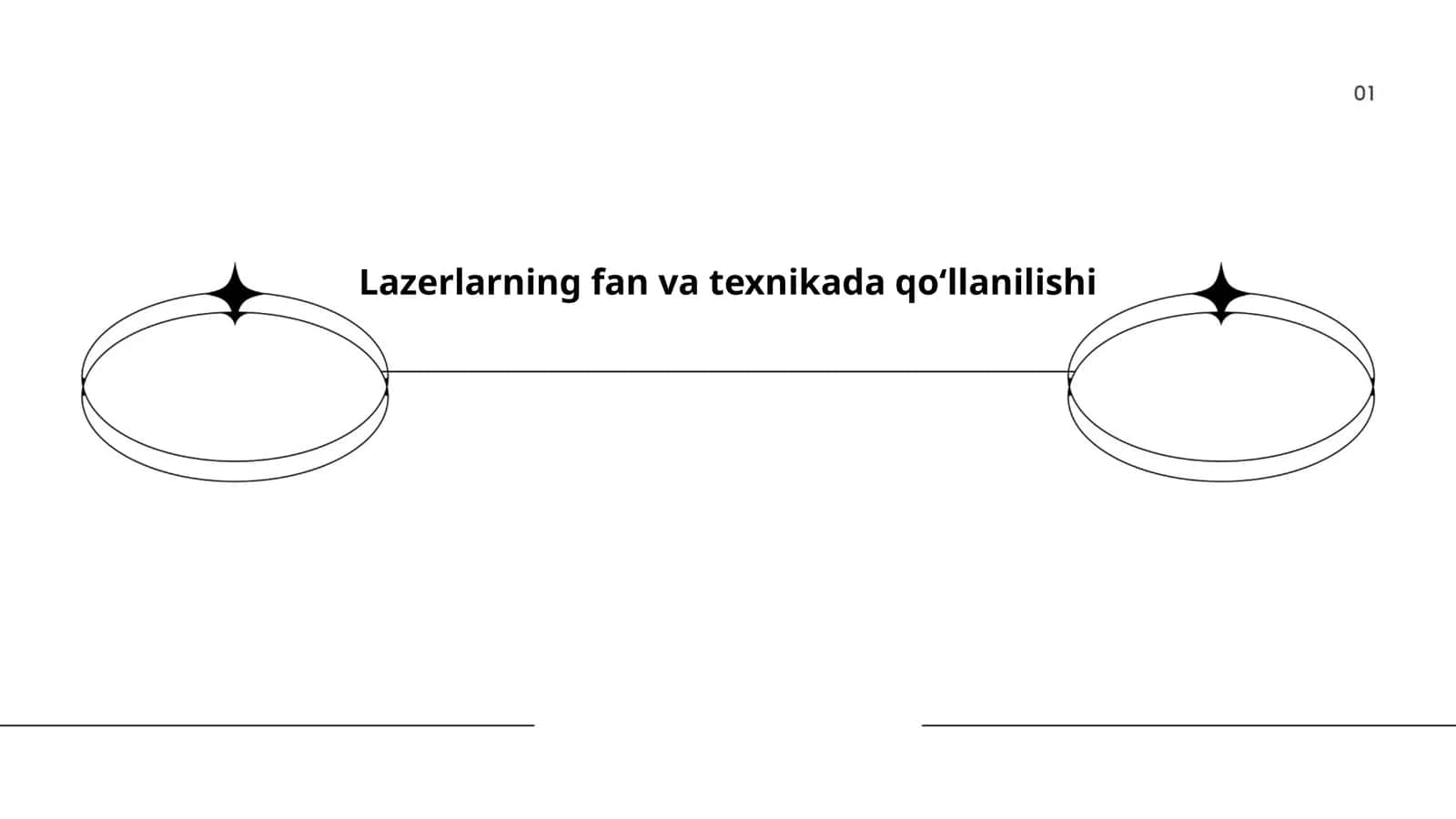 Lazerlarning fan va texnikada qoʻllanilishi 1