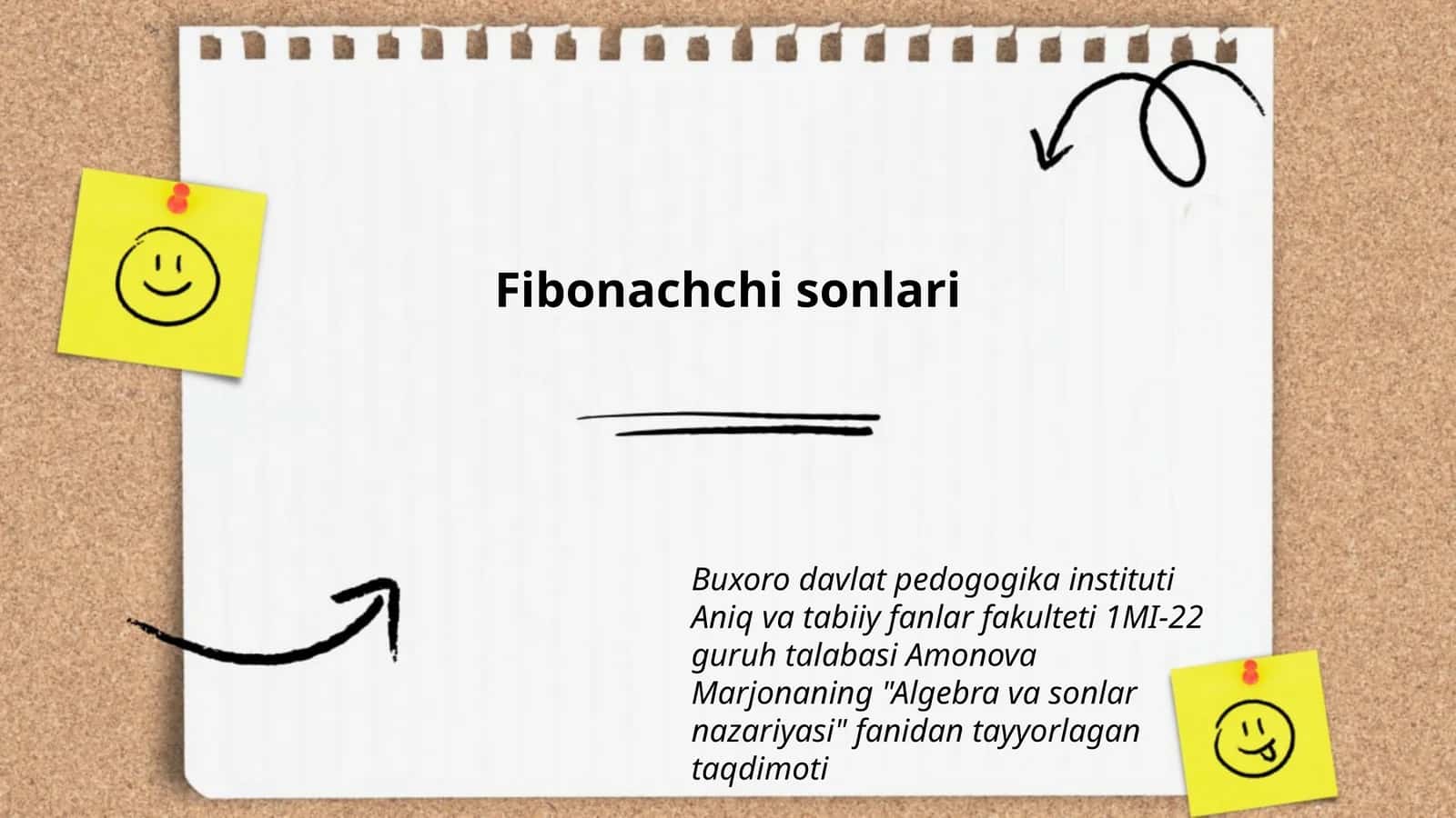 Fibonachchi sonlari 1