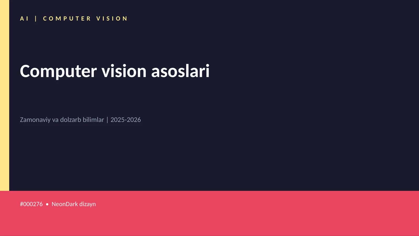 Computer vision asoslari 1