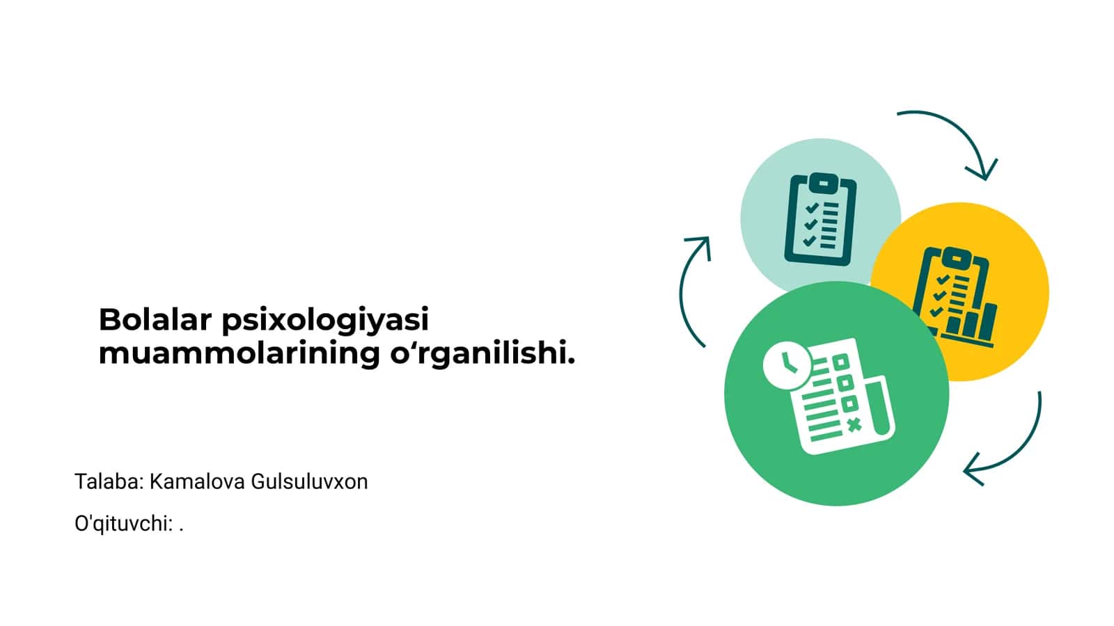Bolalar psixologiyasi muammolarining oʻrganilishi 1