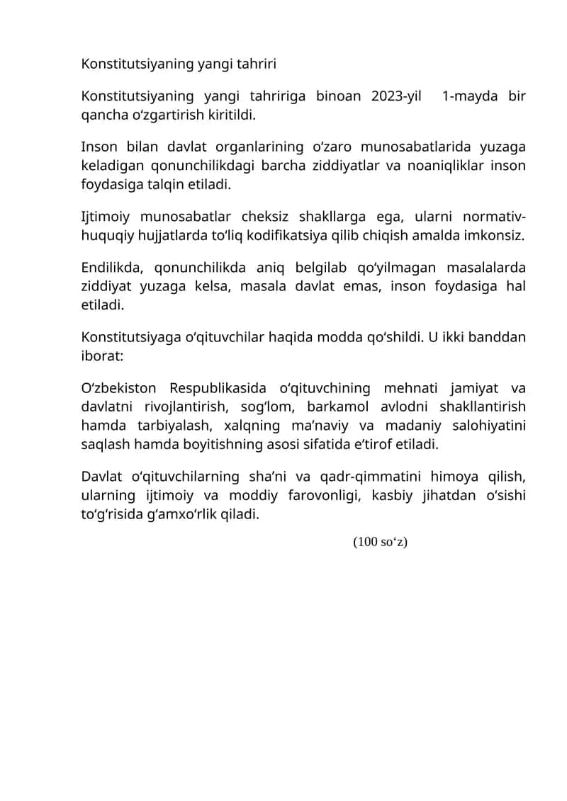 Konstitutsiyaning yangi tahriri 1