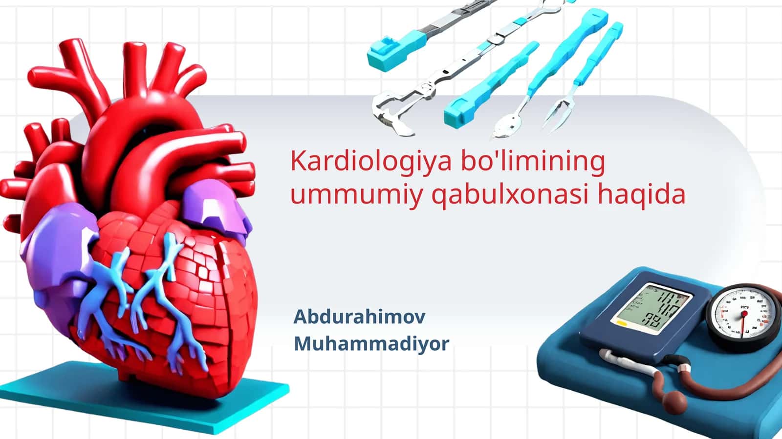 Kardiologiya bo'limining umumiy qabulxonasi haqida 1
