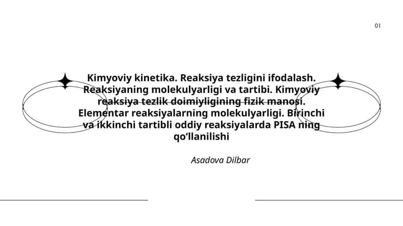 Kimyoviy kinetika 1