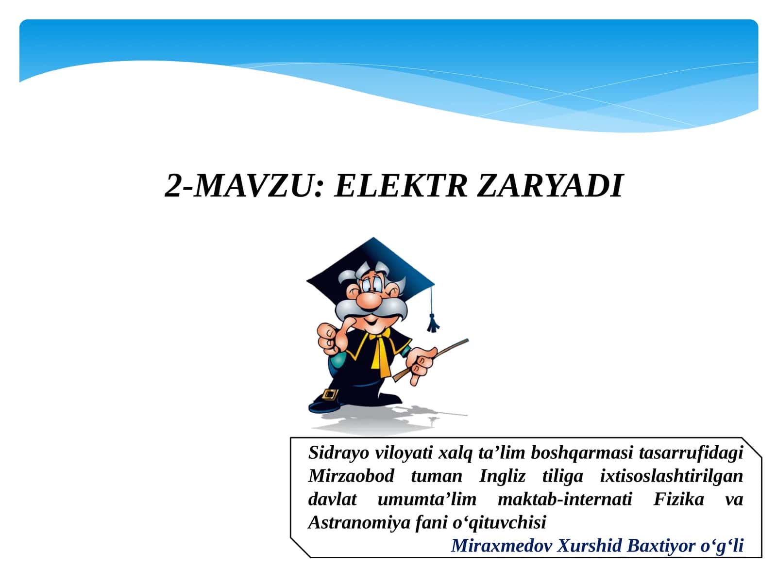 ELEKTR ZARYADI 1