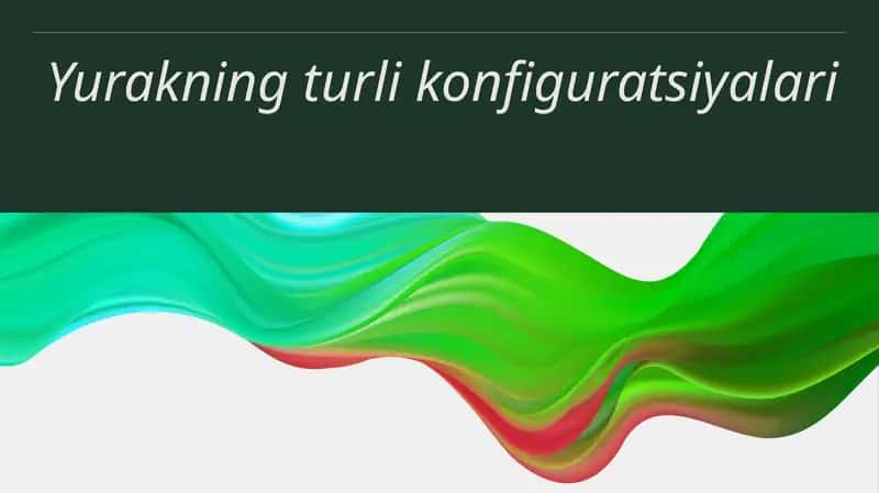 Yurakning turli konfiguratsiyalari 1