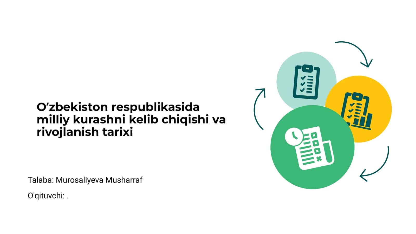 O‘zbekiston respublikasida milliy kurashni kelib chiqishi va rivojlanish tarixi 1