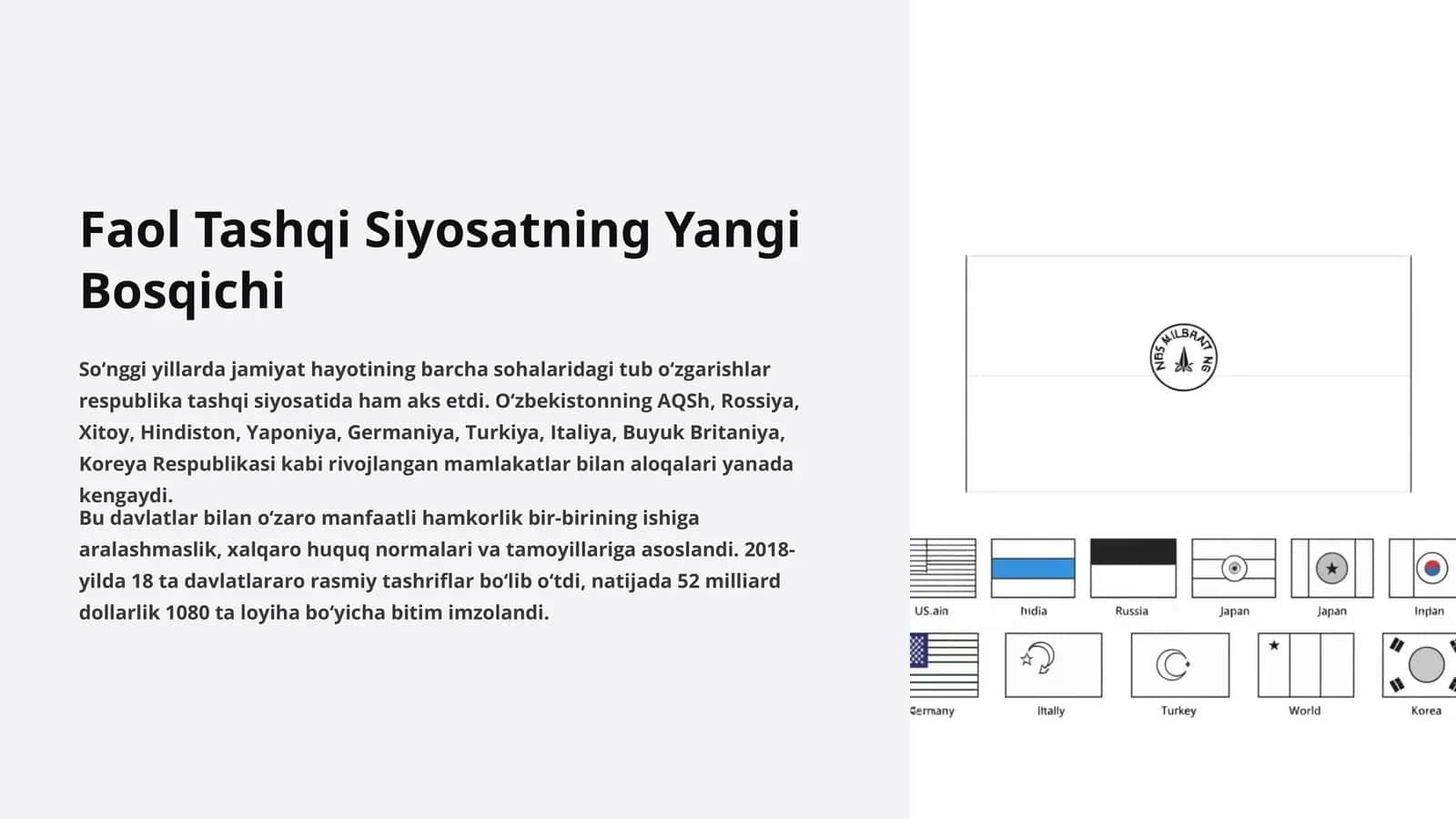 Faol Tashqi Siyosatning Yangi Bosqichi 1