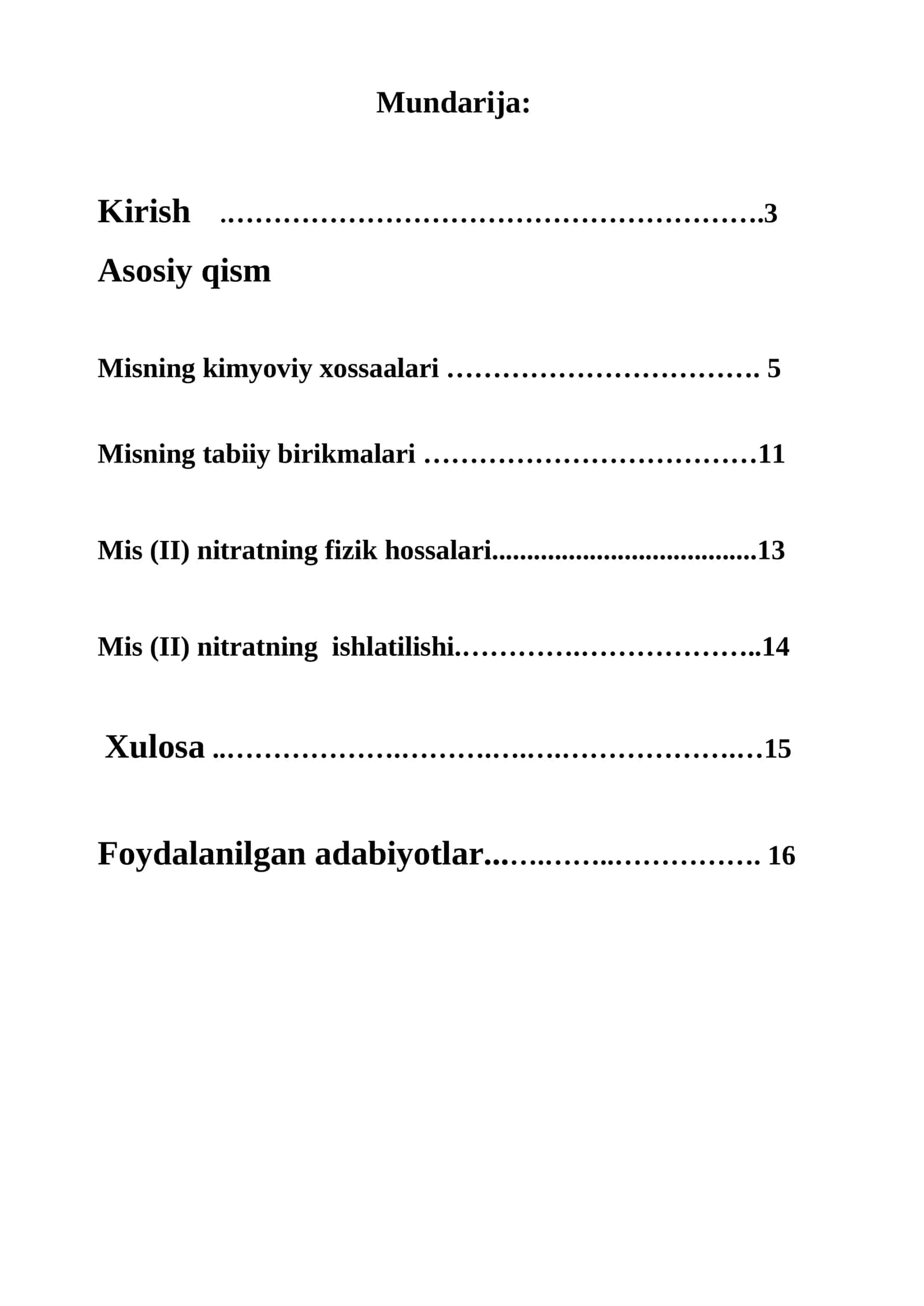 MIS (II) NITRATNING OLINISHI VA XOSSALARI 1