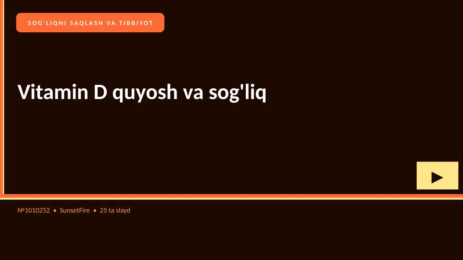 Vitamin D quyosh va sog'liq 1