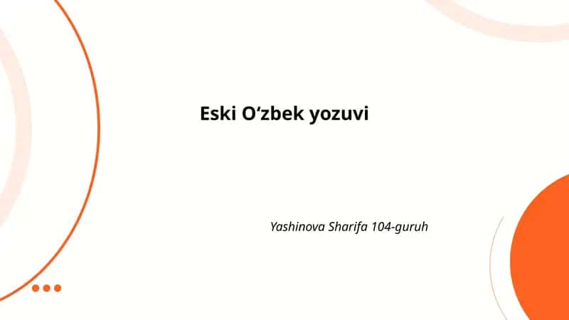 Eski Turk yozuvi 1