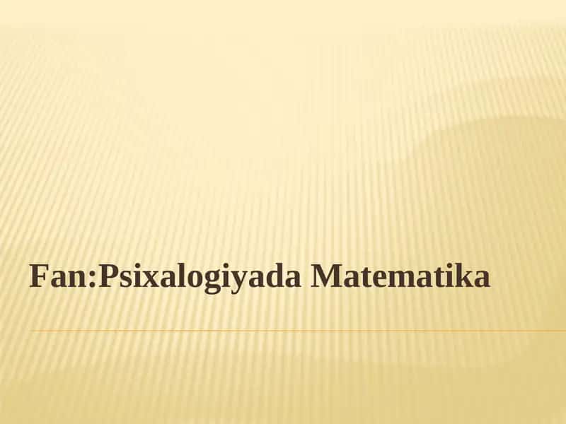 Mavzu:Funksiyani to‘la tekshirish 1
