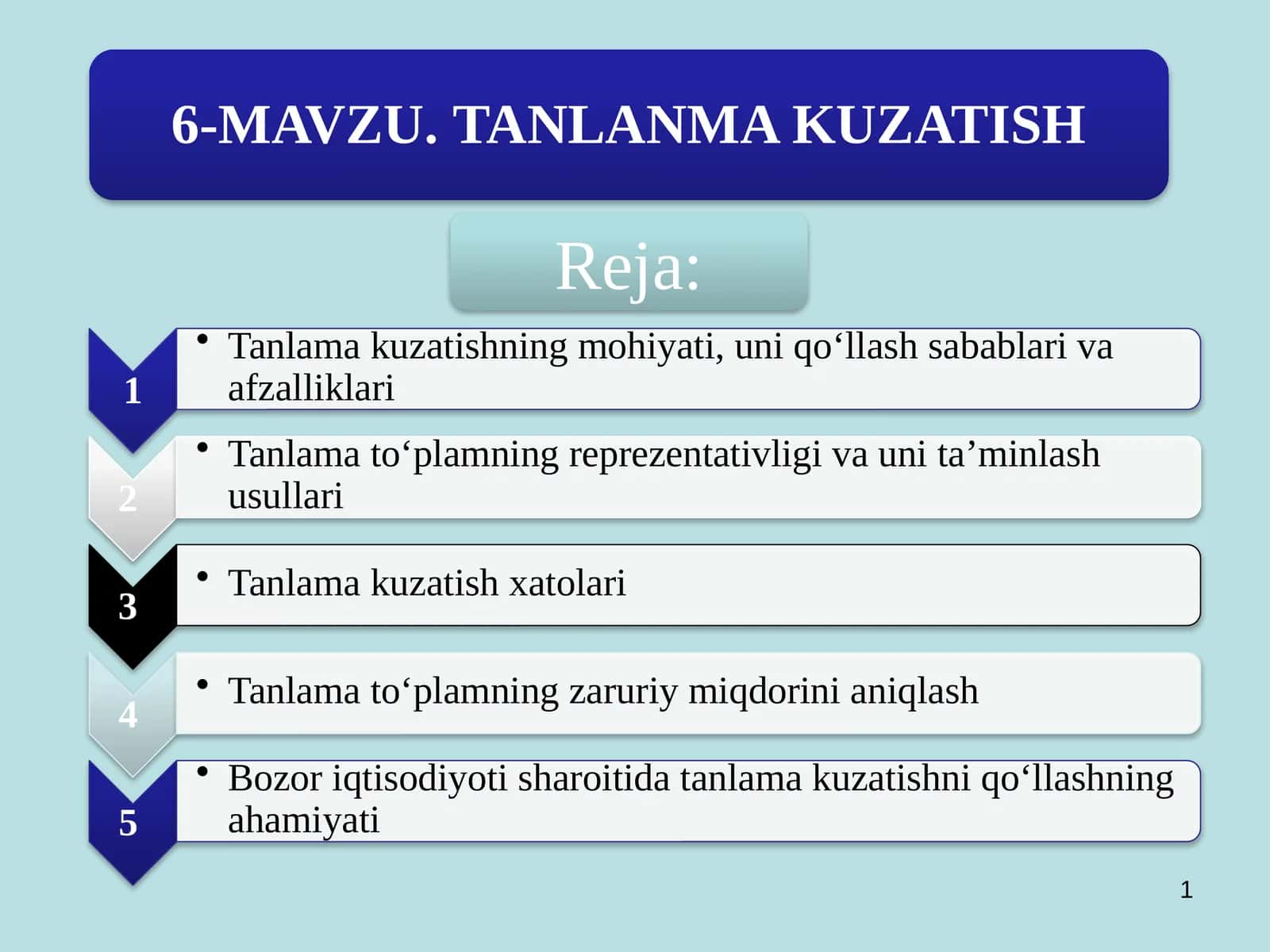 Tanlama kuzatish 1