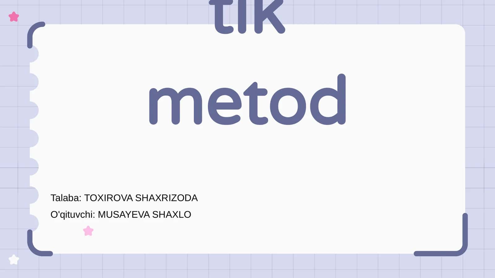 Odam genetikasi metodlari: sitogenetik metod 1