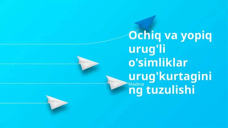 Ochiq va yopiq urug'li o'simliklar urug'kurtagining tuzulishi 1
