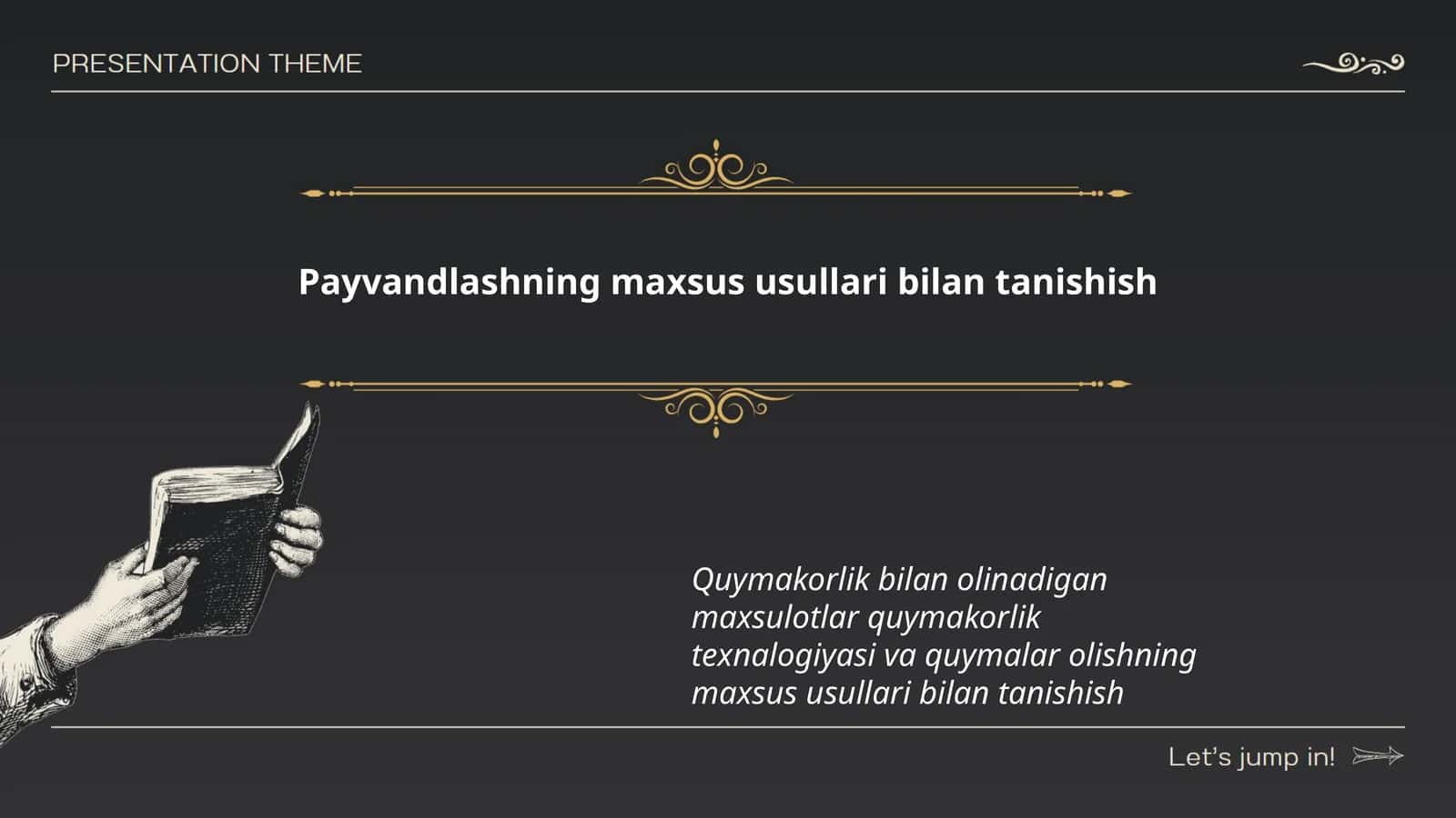 Payvandlashning maxsus usullari bilan tanishish 1