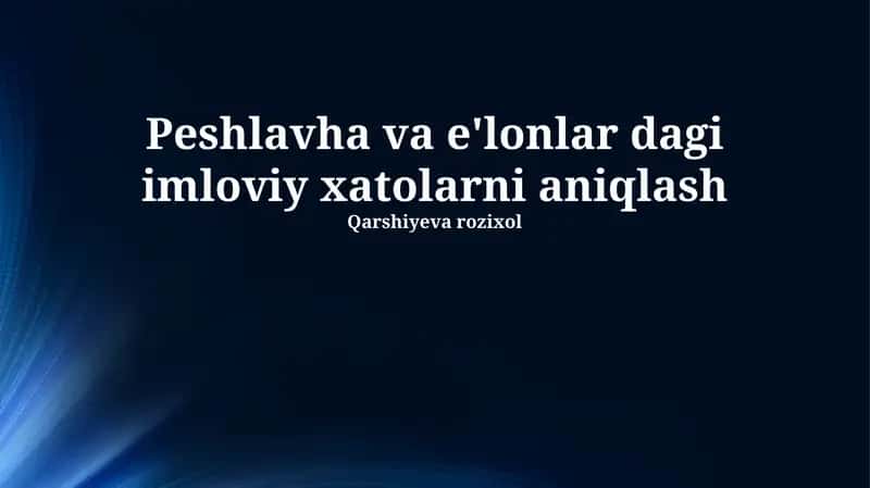 E'lon va Nashrlardagi Imlo Xatolarni Aniqlash 1