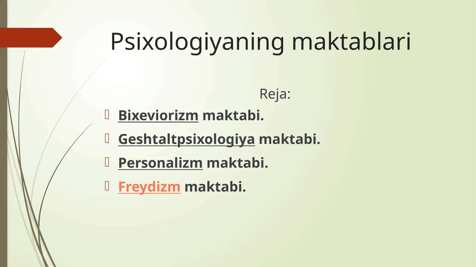 Psixologiyaning maktablari 1