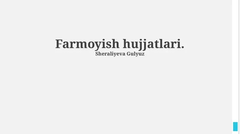 Ariza Hujjatlarini To'ldirish Bo'yicha Qo'llanma 1