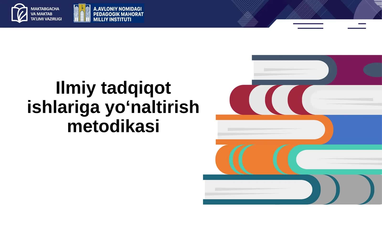 Ilmiy tadqiqot ishlariga yo‘naltirish metodikasi 1