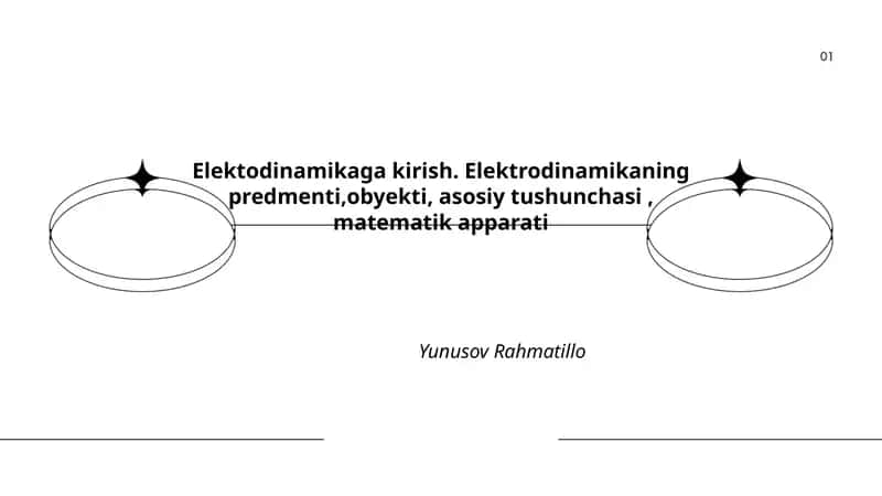 Elektodinamikaga kirish 1