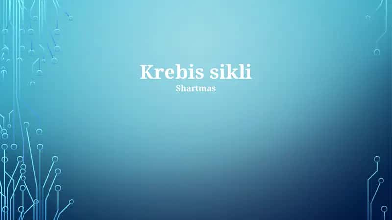 Krebs sikli 1