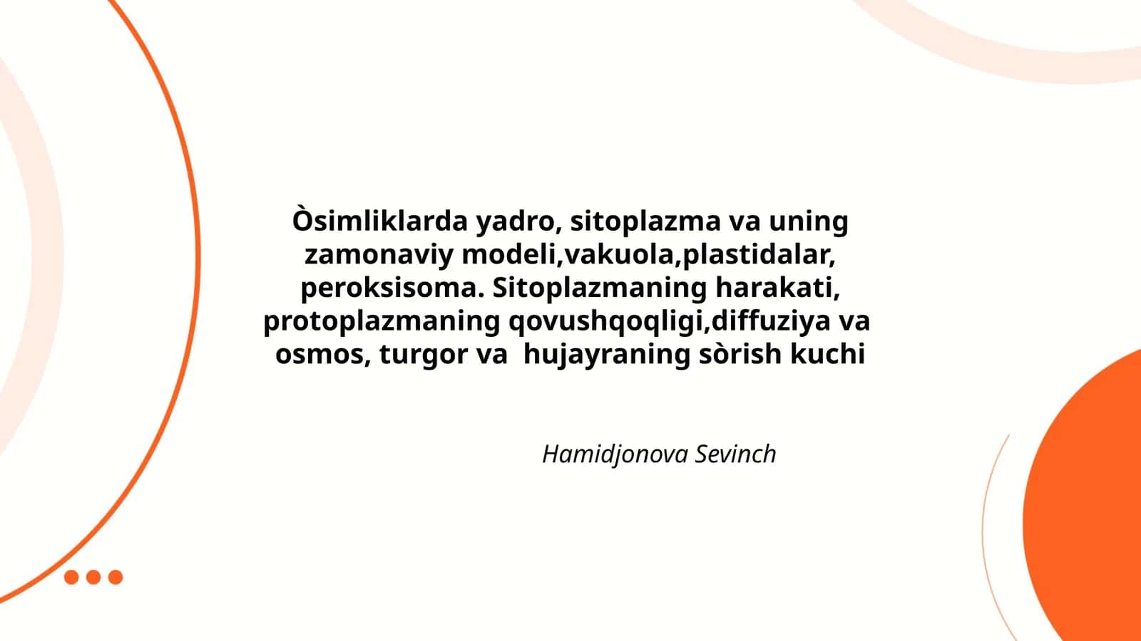 Òsimliklarda Yadro va Sitoplazma 1