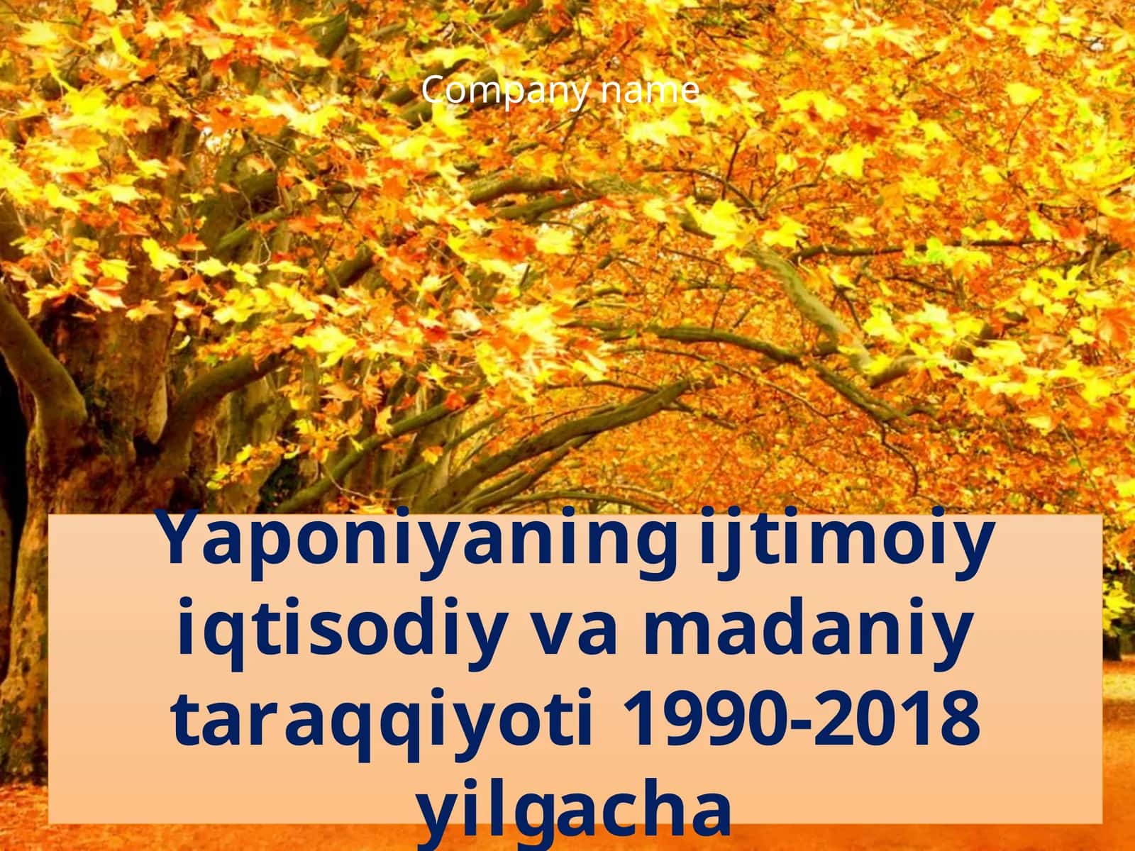 Yaponiyaning iqtisodiy va madaniy taraqqiyoti 1990-2018 yilgacha 1