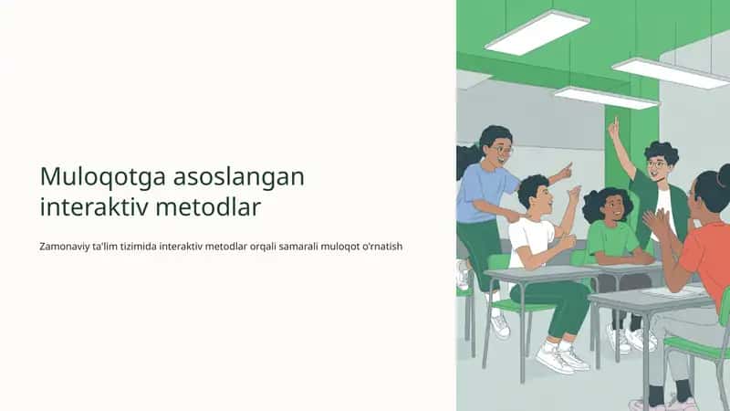 Muloqotga asoslangan interaktiv metodlar 1