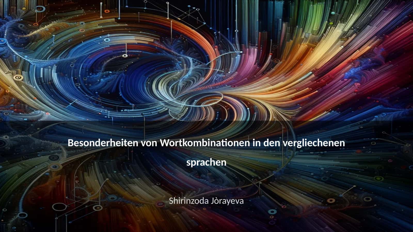 Besonderheiten von Wortkombinationen in den vergliechenen sprachen 1