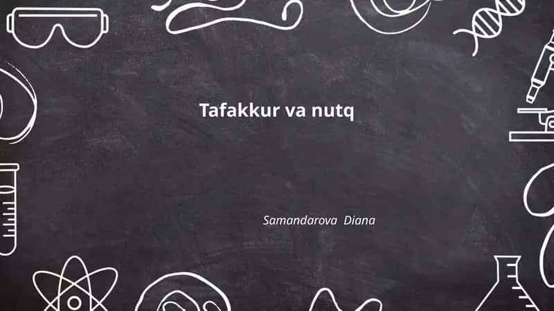 Tafakkur va nutq 1