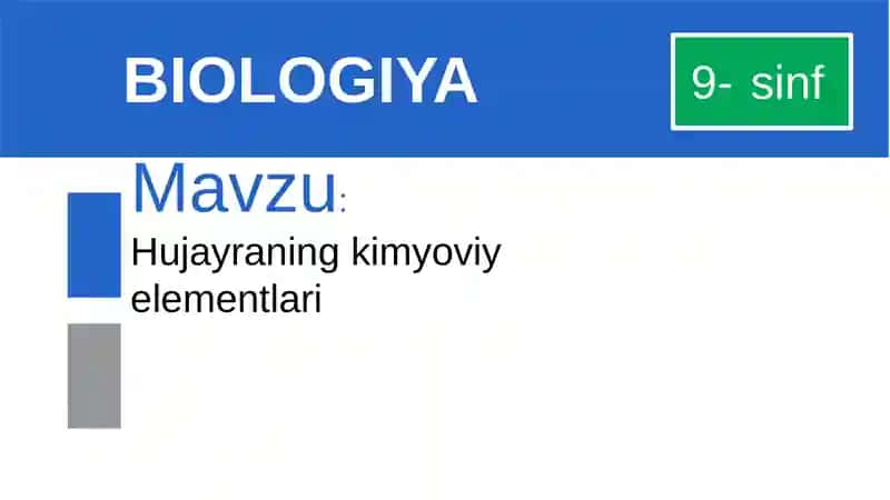 Hujayralar evolyutsiyasi-mustahkamlash
