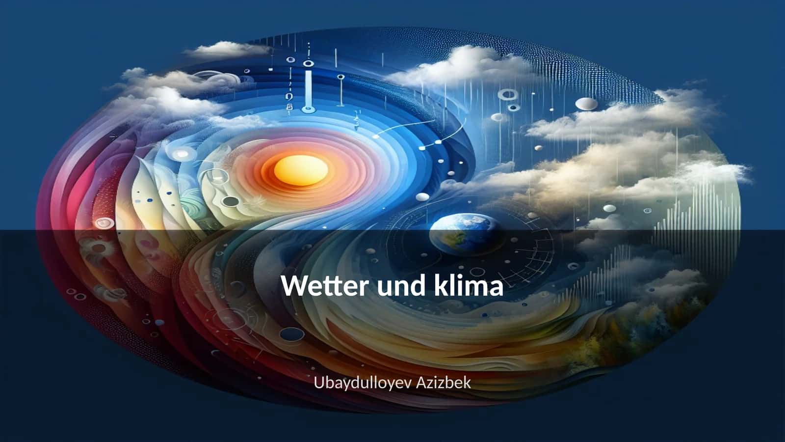 Wetter und klima 1