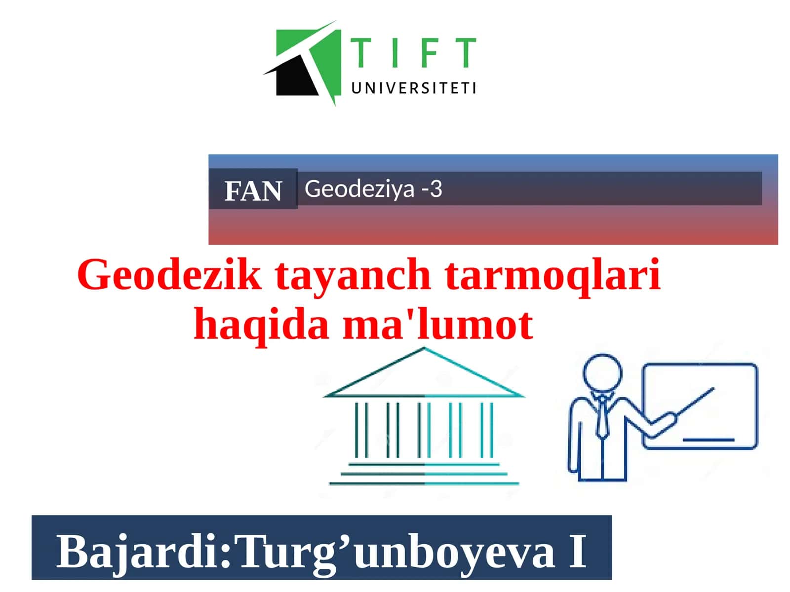Geodezik tayanch tarmoqlari haqida ma'lumot 1