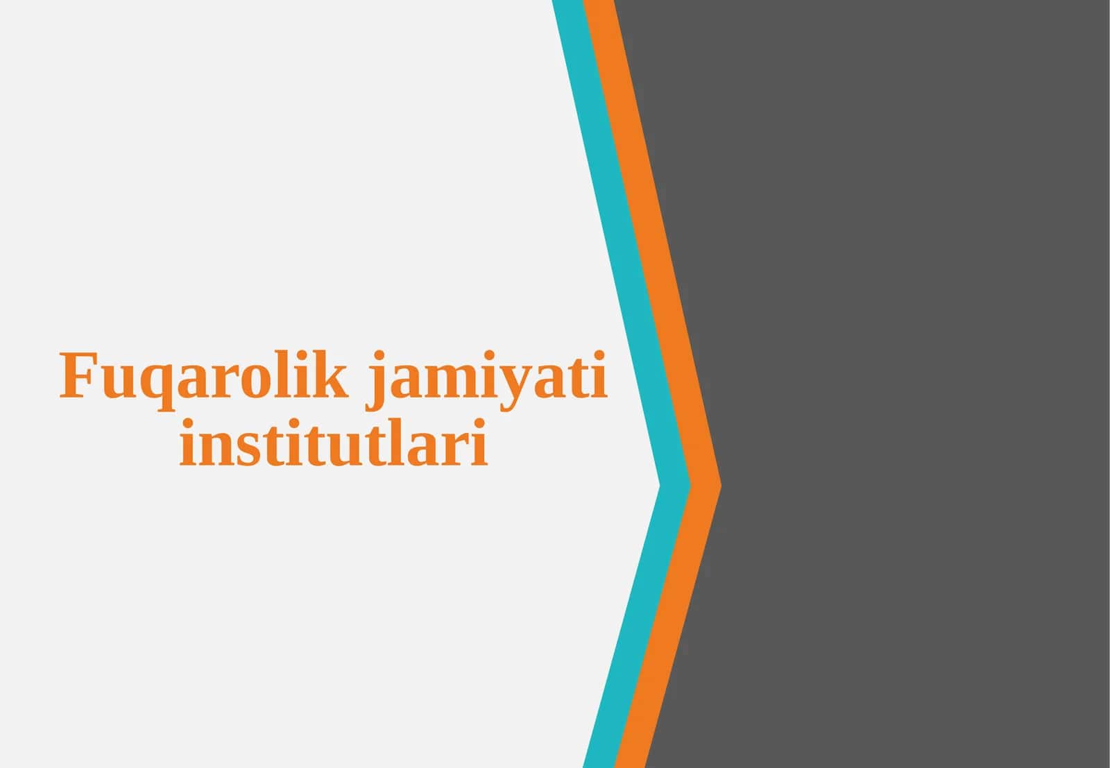 Fuqarolik jamiyati institutlari 1