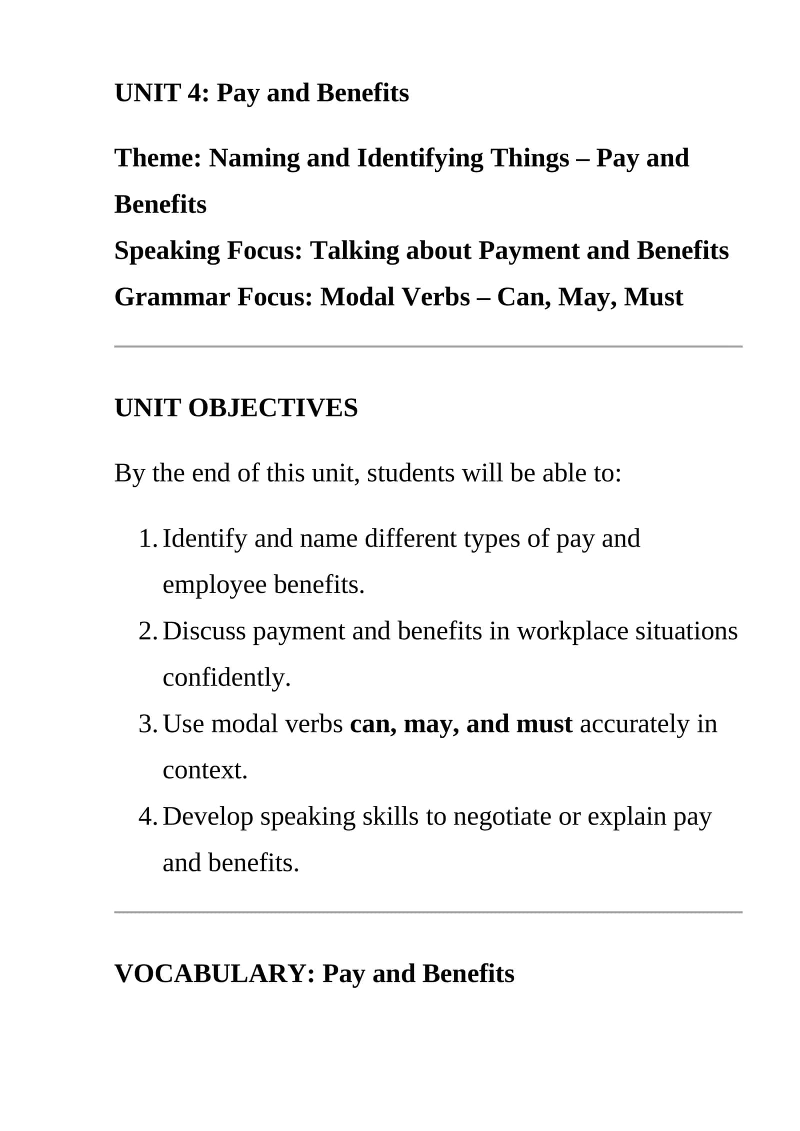 Pay and Benefits 1