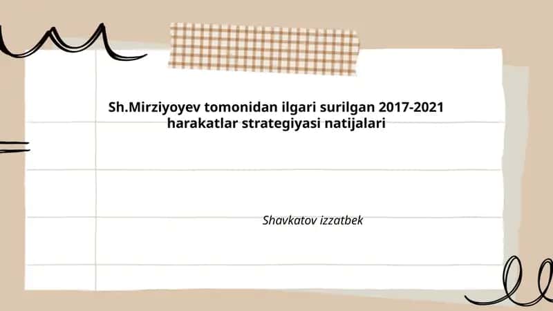 2017-2021 harakatlar strategiyasi natijalari 1