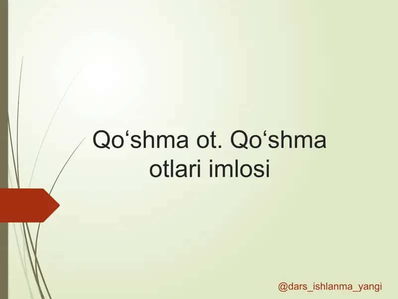 Qoʻshmaotlariimlosi 1